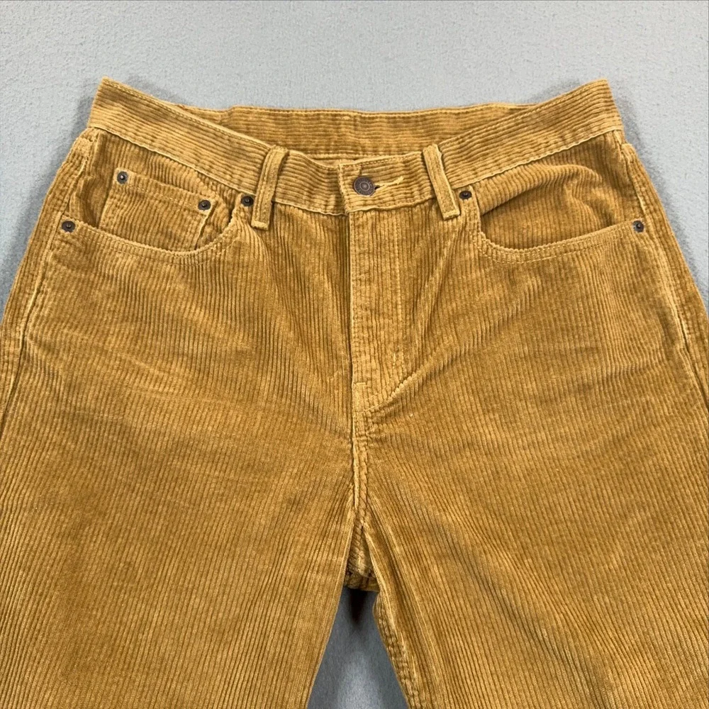 Levis 514 Straight Fit Corduroy Pants Tan Mustard W30 L30 A0964-1842